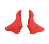 Luwecf 2 Pièces Couvre-Levier de Frein Vélo Manchon Silicone Capot Protège-Levier Route Absorbant Les Chocs Adapté pour Cyclistes Loisirs Trajets, Rouge