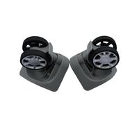 Luwecf 2 Pièces roulettes de Valise Roues Pivotantes pour Bagage Kit de Remplacement avec Rotation Complète à 360 Degrés en PP Robuste Convenable pour, Gris