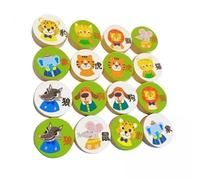 Luwecf 2x 16 Pièces D'échecs Animaux pour Développer Les Capacités Cognitives, Jeu Familial