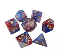 Luwecf 3 X 7 Dés de Jeu Multi-faces, Dés Polyédriques, Jouets D'enseignement Des Mathématiques, Jouets de Divertissement, Jeu de Dés pour Bar, Fête, Jeu de C