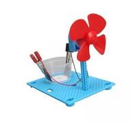 Luwecf 3x Bricolage Ventilateur Moteur Modèle Jouet à La Main Technologie Invention Drôle Générateur D'énergie éolienne
