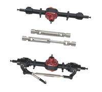 Luwecf 4 Pièces Essieu de Voiture RC Axe avant Arrière Arbre D'Entraînement Accessoire de Mise à Niveau En Métal Adapté Aux Modèles MN82 MN82T MN82S Mn82pro, Noir
