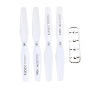 Luwecf 4 Pièces Hélice Quadcoptère Accessoires de Drone Remplacement Pièces Professionnelles Haute Dureté Léger Montage Facile Convient pour X52 X6 ZD6-GPS Z, Blanc