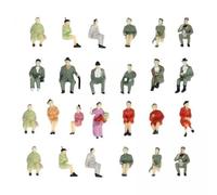 Luwecf 4x 25 Figurines à L'échelle 1:87 HO pour Paysages de Trains Miniatures et Aménagements Miniatures