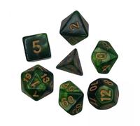 Luwecf 4x Jeu de Rôle sur Table Dés D'enseignement Des Mathématiques Vert