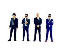 Luwecf 4x Personnes Figures 1:64 Mini Modèles pour Le Passe-temps de Table