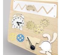 Luwecf 5x Planche Occupée En Bois Accessoires de Bricolage Jouet de Compétence D'apprentissage Jouet de Développement Tout-petits Apprentissage Co