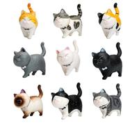 Luwecf 6x 9 Pack Belle Solide Chats Figurines Livraison Debout Table Chaton Poupées
