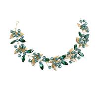 Luwecf Accessoire de Coiffure de Mariée Fait Main, D'une Vigne, Idéal pour Les Fêtes et Les Spectacles, Vert