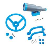 Luwecf Accessoires de Balançoire pour Aire de Jeux Accessoires de Balançoire Cadeaux de Saint-Valentin pour Enfants Pièces de Bateau Pirate pour Balançoire C, Bleu