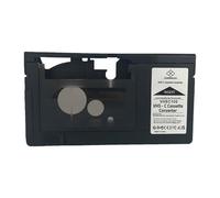 Luwecf Adaptateur pour Cassettes VHS vers VHS, Cadeau pour Seniors, Noir, Robuste