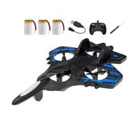 Luwecf Avion Télécommandé Avion En Mousse Avion Cascadeur Avion de avec Animation Lumineuse Fonction Acrobatie Structure Stabilité En Vol, Pile Bleue 3