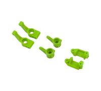Luwecf Bloc Caster avant Set Bloc Porte-fusée Essieu Arrière Pièces RC Voiture Nylon Léger Résistant à L'Usure Fonction Pratique Convient pour Réparation, Vert