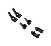 Luwecf Bloc Caster avant Set Bloc Porte-fusée Essieu Arrière Pièces RC Voiture Nylon Léger Résistant à L'Usure Fonction Pratique Convient pour Réparation, Noir