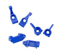 Luwecf Bloc Caster avant Set Bloc Porte-fusée Essieu Arrière Pièces RC Voiture Nylon Léger Résistant à L'Usure Fonction Pratique Convient pour Réparation, Bleu