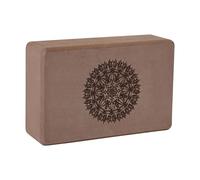 Luwecf Bloc Léger et Pratique Brique Pilates Soutien Formation Mousse EVA Confort Antidérapant Polyvalent pour Initiés Expérimentés Adapté pour, Brun