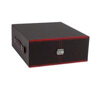 Luwecf Boîte de Rangement pour Cartes de Jeu Mallette de Transport Porte-cartes Boîtier de Protection avec Trois Séparateurs Amovibles Adapté pour Le Transp, Rouge