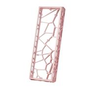 Luwecf Boîtier de Clavier en Aluminium Boîtier Cadre Châssis Coque en Alliage Robuste avec Ouvertures Squelettiques pour Moins de Poids et Meilleure, Pink