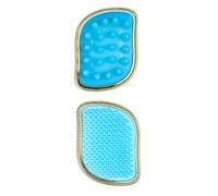 Luwecf Brosse à Shampoing 2 En 1, Exfoliant pour Le, Confortable pour Le Bain, or Noir