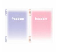 Luwecf Cahier à feuilles mobiles, B5 ligné rose+violet (2 pcs) | Couverture plastique, Cahier pour notes, Projets universitaires, Pour rédacteurs