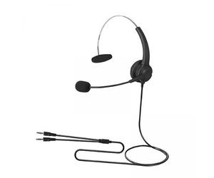 Luwecf Casque Téléphonique Filaire 4x4, Casque Mono Professionnel pour Ordinateur Portable, Idéal pour Les Services de Conseil Téléphonique, 2 pièces