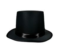 Luwecf Chapeau Accessoires Déguisement Original Magicien Bandeau Satin Cérémonie Couvre-Chef Confortable Adapté Aux Adultes Mascarade Bal Anniv, Noir