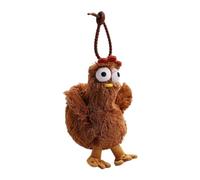 Luwecf Charm Porte-clés Animal Souple en Polyester Pendentif Jouet Miniature Anneau de Clé pour Bagage Accessoire Décoratif Léger Adapté pour Enfants Fête D'