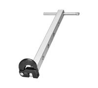 Luwecf Clé pour Plomberie avec Mâchoire Acier Chromoly Outil Long avec Tête Inclinée pour Installation et Réparation de Salle de Bain Entretien Sous Évier, Télescopique 10-17 Pouces