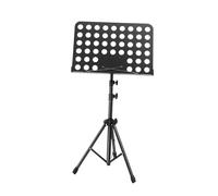Luwecf de partition, support de livre, stable, léger, réglable en hauteur, pliable, pour, débutants, scène, guitare, ukulélé, violon, Noir