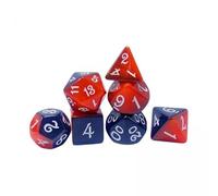 Luwecf Dés à Faces Multiples 2x7x, Accessoires pour RPG D4 D8 D10 D12 D20, Outils Mathématiques en Acrylique