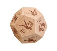 Luwecf Dés En Bois à 12 Faces pour Activités de Couple, Idées Cadeaux Saint-Valentin, constellations