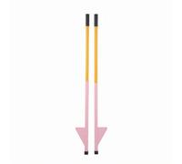 Luwecf Echasses pour Enfants en Bois Accessoires d'Équilibre Poignée Confortable en Mousse Embout Antidérapant Adaptées à l'Apprentissage de la Marche Activités Extérieures, Rose, 90