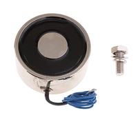 Luwecf Electromagnétisme Mini Solénoïde DC Électrique Lifting Compact En Fer et Cuivre avec Zone Plate Surface Gel Adapté pour Convoyeur Machin, 12v 800n
