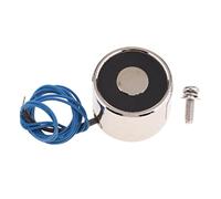 Luwecf Electromagnétisme Mini Solénoïde DC Électrique Lifting Compact En Fer et Cuivre avec Zone Plate Surface Gel Adapté pour Convoyeur Machin, 12v 100n