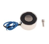 Luwecf Electromagnétisme Mini Solénoïde DC Électrique Lifting Compact En Fer et Cuivre avec Zone Plate Surface Gel Adapté pour Convoyeur Machin, 12v 180n