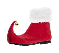 Luwecf Elf Chaussures avec Clochettes Pantoufles Bottines Déguisement Accessoires en Velours et Caoutchouc Adaptées pour Adultes Hommes Femmes Convenant à, 44