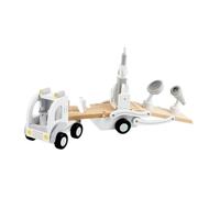 Luwecf Ensemble de Camion de Transport En Bois, Véhicule de Lancement de Fusée pour
