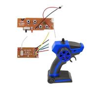 Luwecf Ensemble de Contrôle à Distance pour Véhicules RC, Système Sans Fil 4 Canaux, Bleu