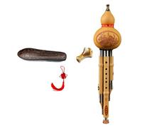 Luwecf Ensemble de Flûtes Hulusi En Bambou de Qualité Supérieure avec étui de Protection - Instrument à Vent Traditionnel Chinois, clé c