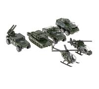 Luwecf Ensemble de Jouets Militaires en Alliage pour Enfants - Pack de Mini Véhicules