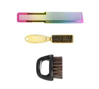 Luwecf Ensemble de Peignes de Barbier, Kit de Coiffure, Outil de Coupe, Peigne Plat pour Club, Usage Domestique, Salon de Coiffure, Spectacle, Hommes, Dégradé de couleur