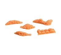 Luwecf Ensemble de sacs de sable 1/72 Diorama Modèles de trains Chemin de fer Rues Modèle Matériaux de bricolage Décor de paysage Décorations