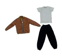 Luwecf Ensemble de Vêtements pour Figurines D'action de Soldat Miniature, brun