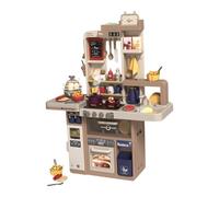 Luwecf Ensemble D'Ustensiles de Cuisine pour Jeunes Chefs, Jouet de Rôle, Café 74 pièces