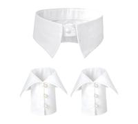 Luwecf Ensemble Jabot et Manchettes, Fausses Manches, Accessoires de Costume pour