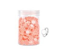 Luwecf Eyelash Glue Cups Anneau pour Colle à Cils Support de Palette En Nid D'Abeille Accessoire pour Extension Volume Outil Adhésif Adaptés à de Cil, Fleur Rose