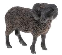 Luwecf Figurine Animale de Mouton Noir Réaliste, Science pour Enfants