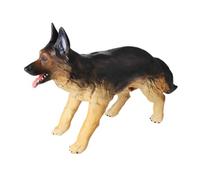 Luwecf Figurine de chien de berger Miniature Standard réaliste, artisanat en PVC, ensemble de jeu réaliste, jouet pour enfants, cadeau d'anniversaire,