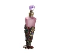 Luwecf Flacon de Parfum Vintage En Verre, élégant et Portable, Style Rétro, Décoré D'anges et de Fleurs, Souvenir pour Femmes et Filles, Style A
