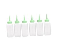 Luwecf Flacons Applicateurs à Pression, Flacons de Coloration Capillaire, Produits de Coiffure, Flacons de Shampoing, Flacons pour Laver Les Cheveux à Usage, Vert, Petit